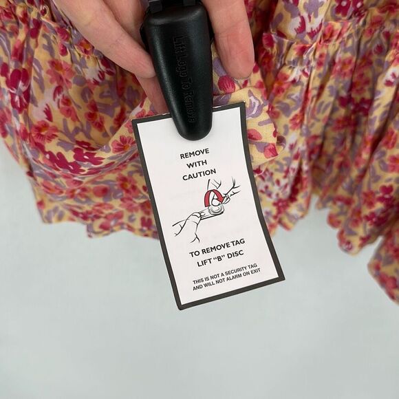 NWT Poupette St Barth Pink Floral Triny Mini Dress Size Small - Picture 10 of 13